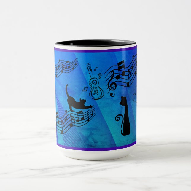 Mug Les chats sont comme la musique : partitions et gu (Centre)