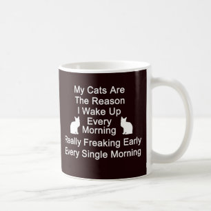 Mug Les chats sont le café de raison Tasse-Noir