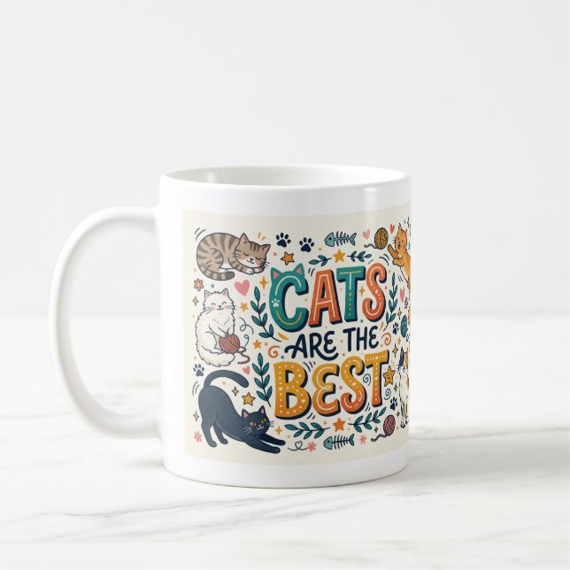 Mug Les chats sont les meilleurs (Gauche)