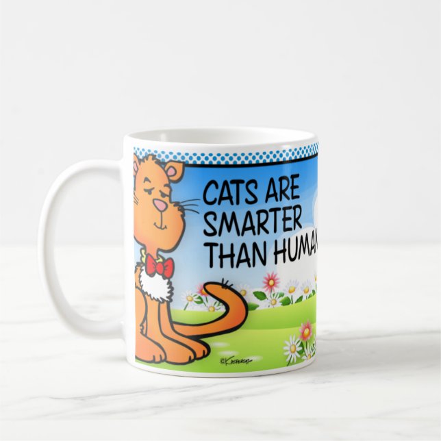 Mug Les chats sont plus intelligents (Gauche)