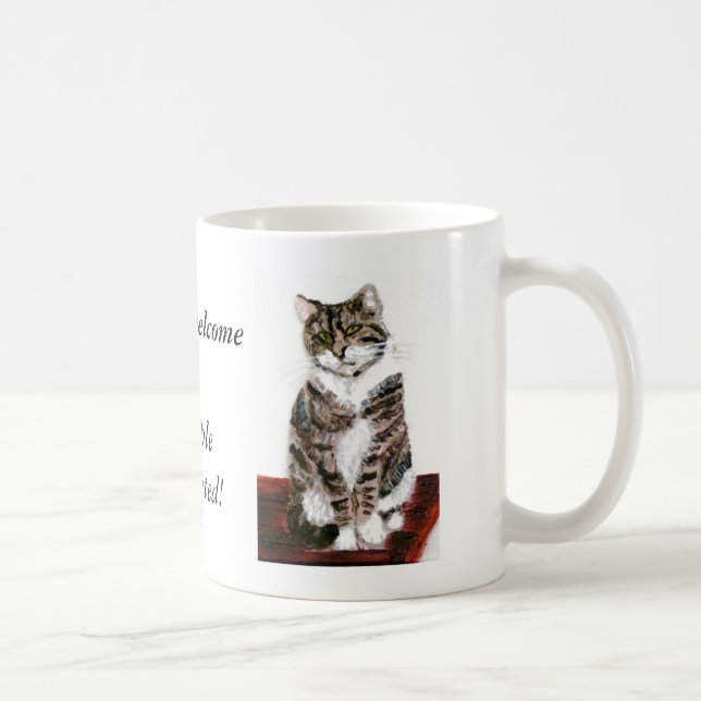 Mug Les chats tigrés mignons sont bienvenus (Droite)