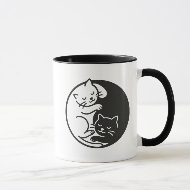 Mug Les chats Yin Yang (Droite)
