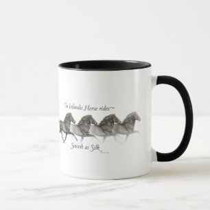 Mug Les chevaux islandais montent aussi lisse que la