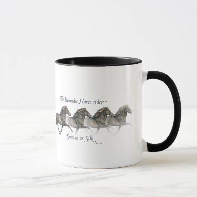 Mug Les chevaux islandais ont une allure aussi douce q (Droite)