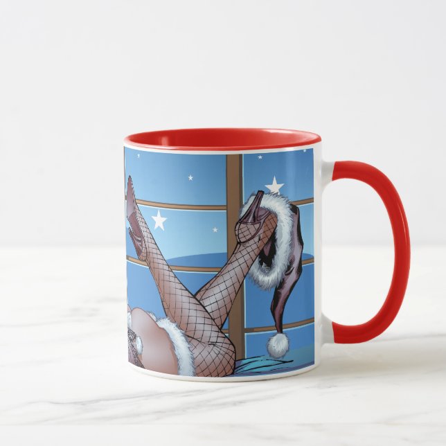 Mug Les cheveux blonds, bleu ont observé (Droite)