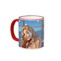 Les cheveux blonds, bleu ont observé