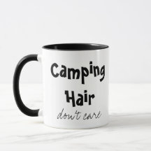 Les cheveux de camping ne s'inquiètent pas la