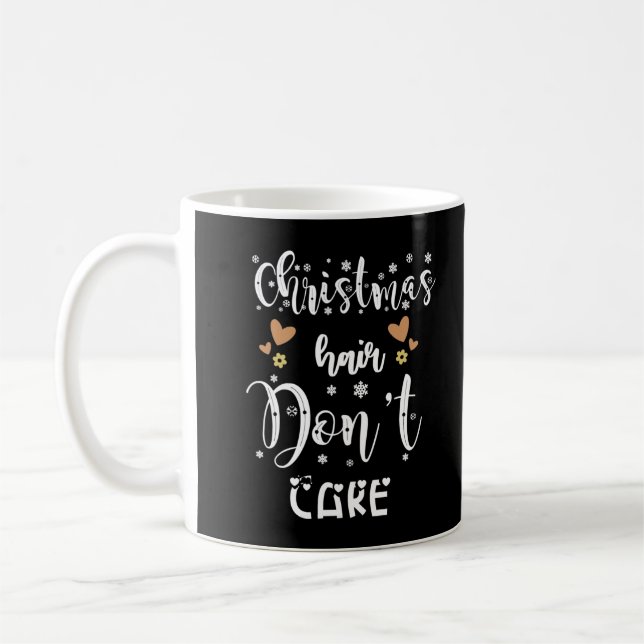 Mug Les cheveux de Noël ne s'en soucie pas, Noël Noël  (Gauche)