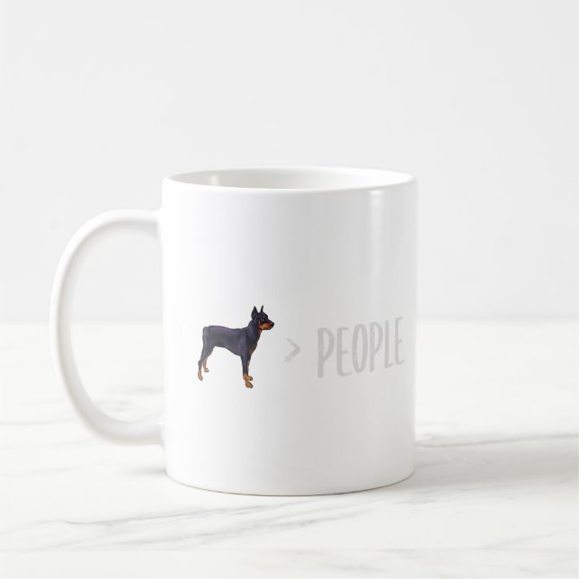 Mug Les Chiens De Pinscher Allemands Sont Plus Grands  (Gauche)