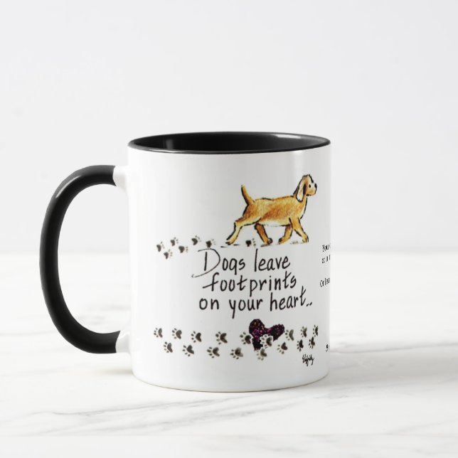 Mug Les chiens laissent des empreintes digitales sur n (Gauche)
