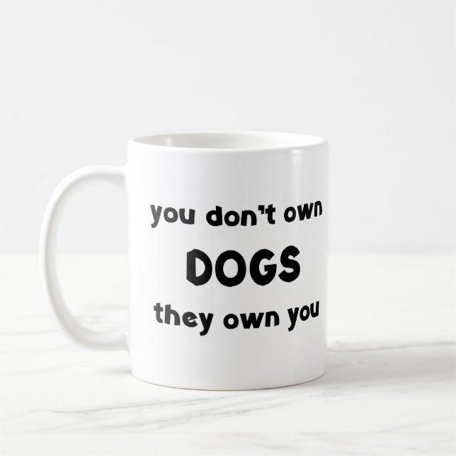 Mug les chiens n'appartiennent pas (Gauche)