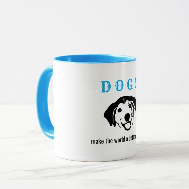Mug Les chiens personnalisables font du monde un endro (Devant gauche)