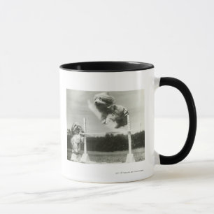 Mug Les chiens sautant par-dessus la barre en hauteur