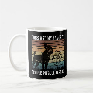 Mug les chiens sont mes gens préférés pitbull terrier