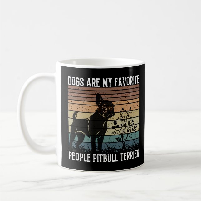 Mug les chiens sont mes gens préférés pitbull terrier (Gauche)