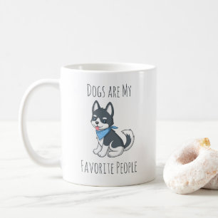Mug Les chiens sont mes personnes préférées Husky chio