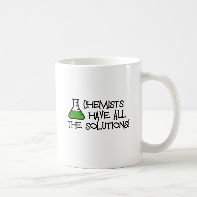 Mug Les chimistes ont toutes les solutions (Droite)