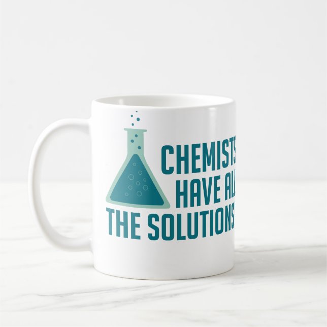 Mug Les Chimistes Ont Toutes Les Solutions (Gauche)