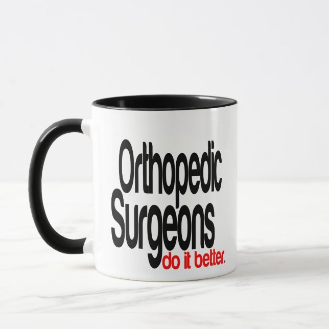 Mug Les chirurgiens orthopédiques le font mieux (Gauche)