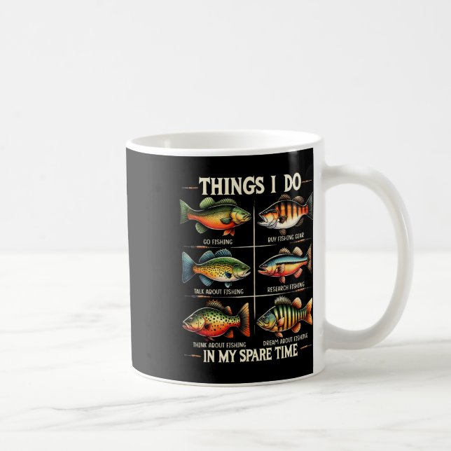 Mug Les choses que je fais dans mon temps libre amusan (Droite)