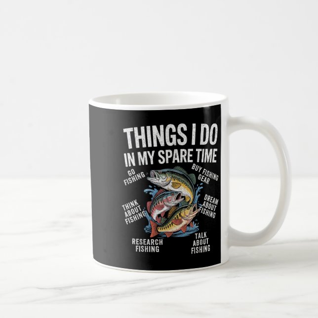 Mug Les choses que je fais dans mon temps libre amusan (Droite)