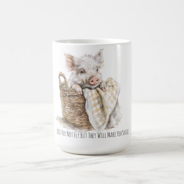 Mug Les cochons mignons ne volent peut-être pas mais i (Centre)