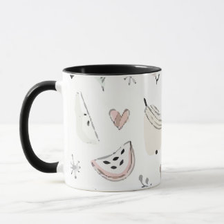 Mug Les Coeurs de Doodle Jungle sans plomb