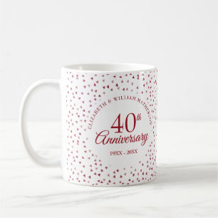 Mug Les Coeurs de rubis du 40e anniversaire