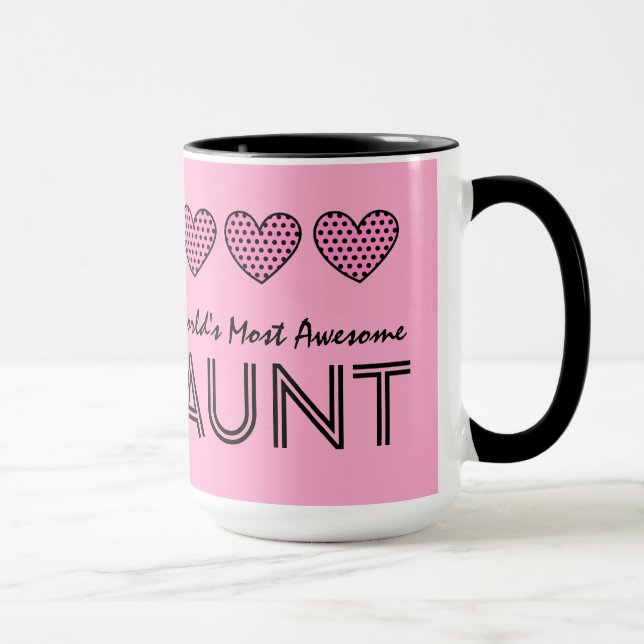 Mug Les coeurs les plus impressionnants V01 de point (Droite)