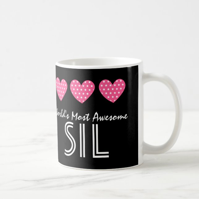 Mug Les coeurs V05 de la BELLE-SOEUR les plus (Droite)