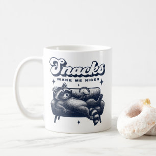Mug Les collations me rendent plus gentil Raton laveur