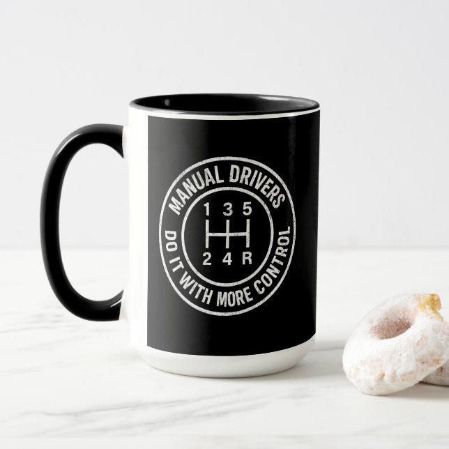 Mug Les conducteurs manuels le font avec un sélecteur  (Avec donut)