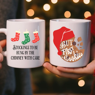 Mug Les cookies de Noël d'abord Twas Night Before