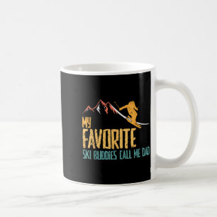 Mug Les copains de ski préférés appellent papa rétro v