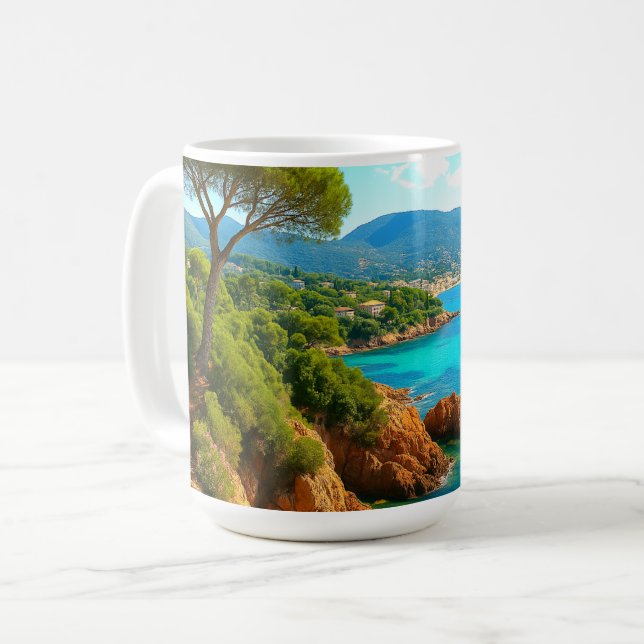 Mug Les côtes méditerranéennes (Devant gauche)