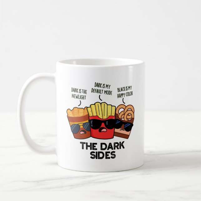 Mug Les côtés sombres Blague drôle de fast-food  (Gauche)