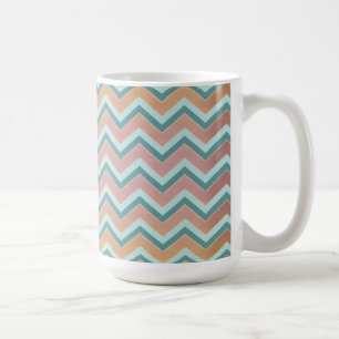Mug Les couleurs chaudes douces zigzaguent