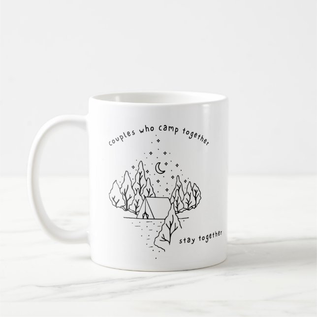 Mug Les couples qui campent ensemble restent (Gauche)