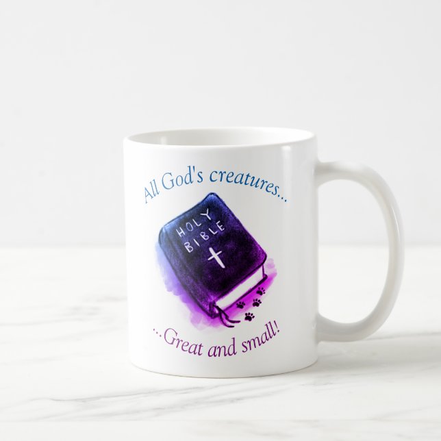 Mug Les créatures, la bible et les pattes de tout le (Droite)