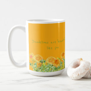 Mug Les Dandelions Jaunes Saffrons Sont Beaux Comme Vo