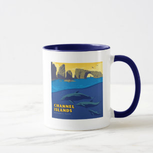 Mug Les dauphins du parc national des îles Channel