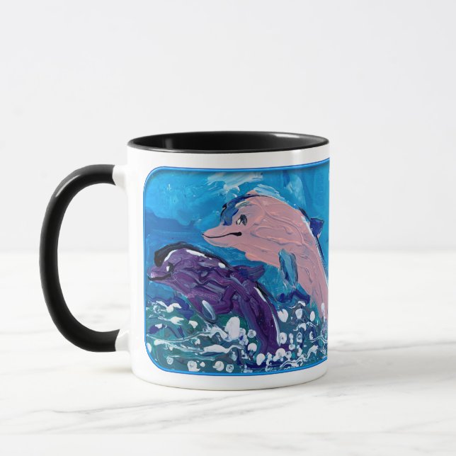 Mug Les dauphins "L'art des enfants" (Gauche)