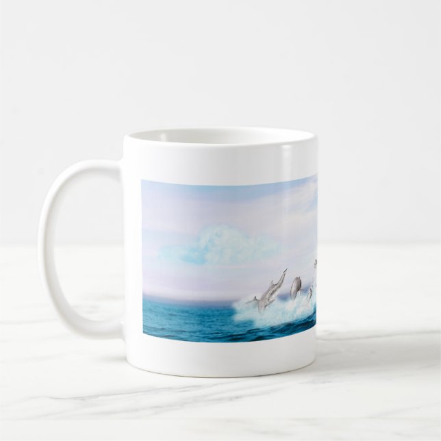 Mug Les dauphins qui sautent (Gauche)