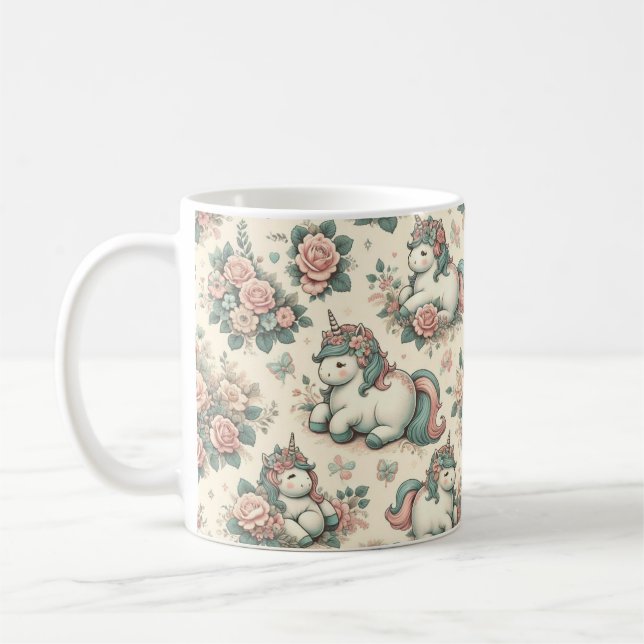 Mug Les délicieuses floraisons de vintage Pony (Gauche)