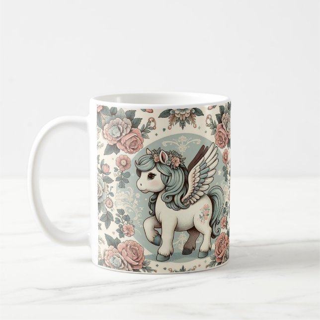 Mug Les délicieuses floraisons de vintage Pony (Gauche)