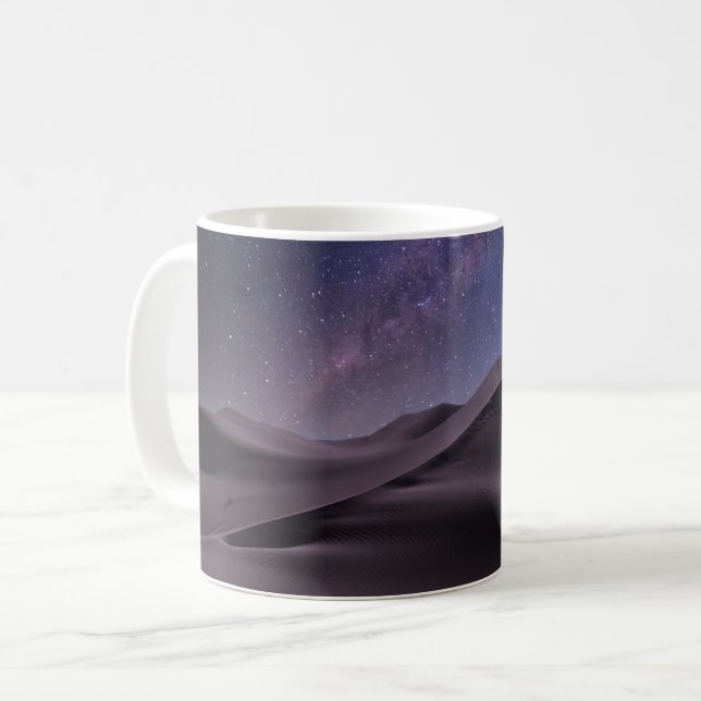 Mug Les déserts | Lait Way Starry Sky Sand Dune Dubai (Devant gauche)