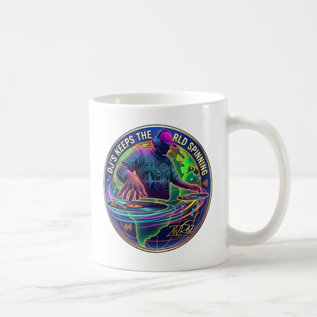 Mug Les Dj's Font Tourner Le Monde (Droite)