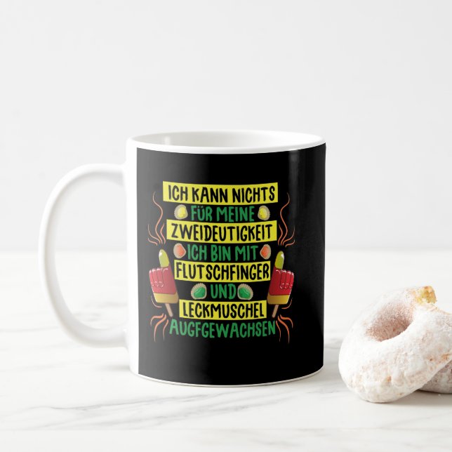 Mug Les doigts de fuite et les coquilles sont ambigus (Avec donut)
