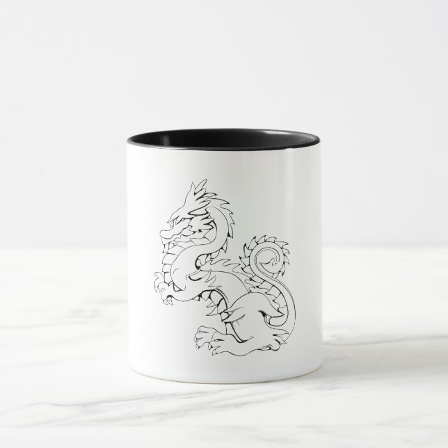Mug Les Dragons Asiatiques Tatsu Sont Des Créatures My (Centre)