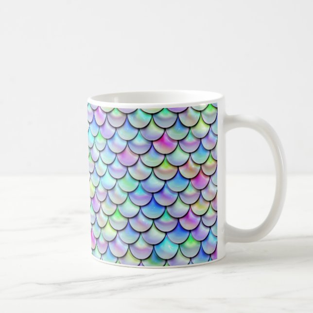 Mug Les échelles de sirènes de la bulle arc-en-ciel to (Droite)